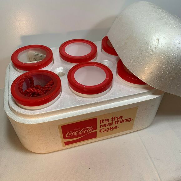 NWT 1970's Coke "Desert Pak" 6-pack cooler/box - Picture 2 of 8